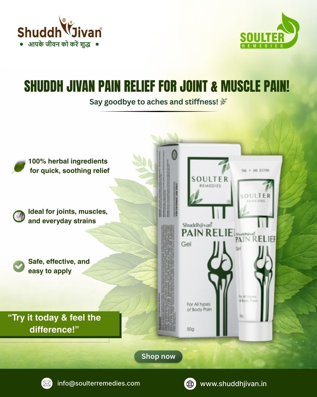 Shuddhjivan Pain Relief Gel