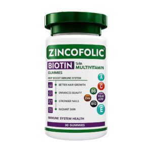ZINCOFOLIC Biotin Gummies with Multivitamin